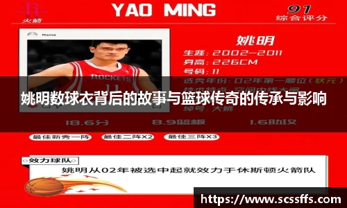 姚明数球衣背后的故事与篮球传奇的传承与影响